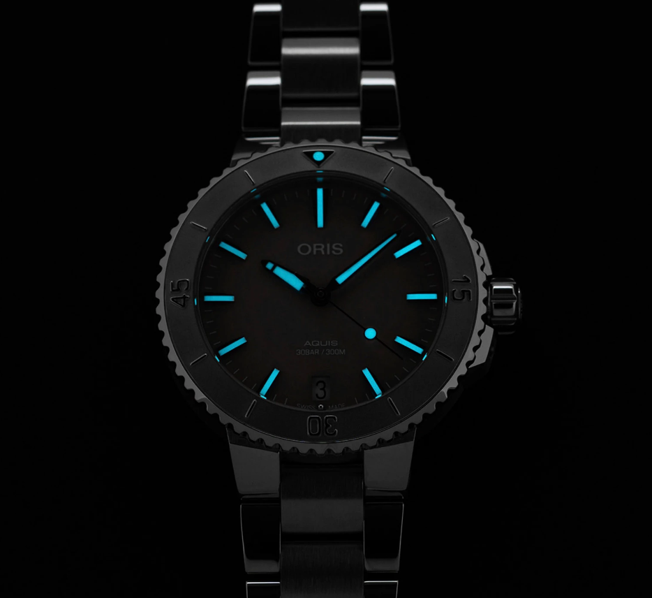 ORIS  Женские швейцарские часы, автоматический механизм, сталь, 36,5 мм
